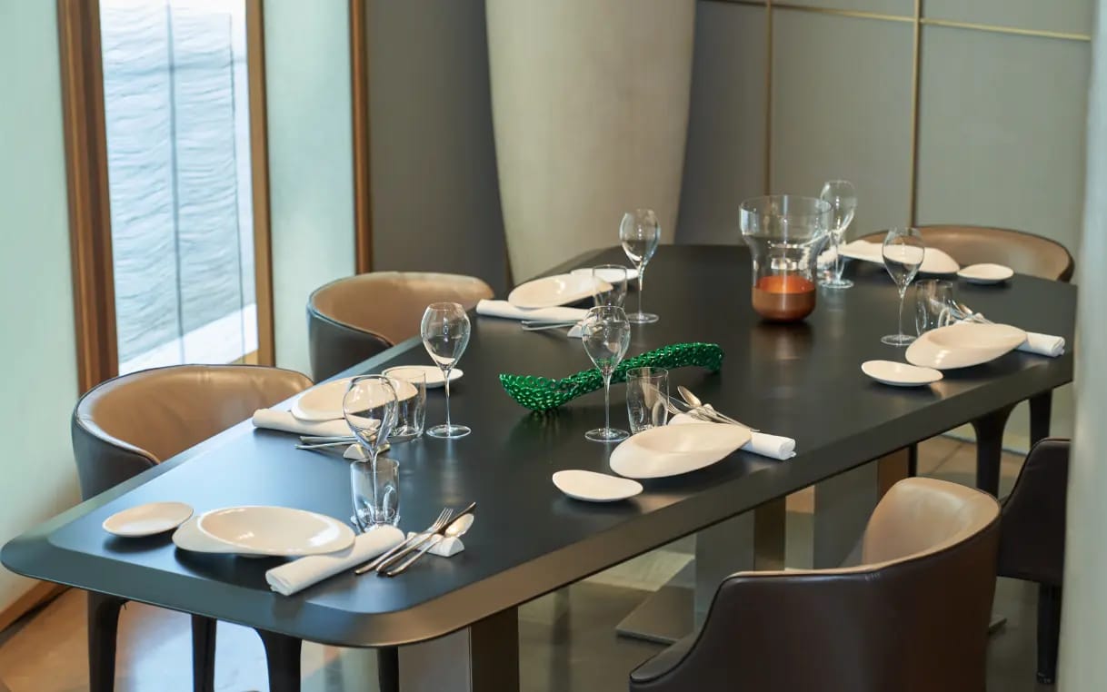 The private room for eight