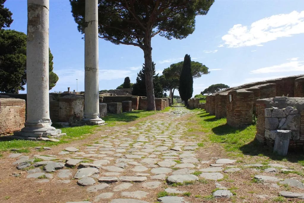 The Decumanus Maximus by the Macellum