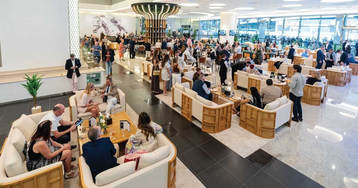 The Parade Ring Lounge on a race day