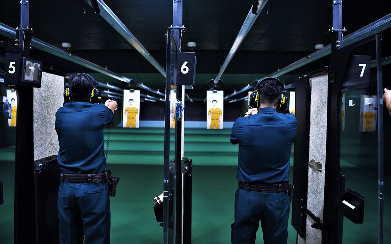 The 25-metre indoor range in the AETOS Complex
