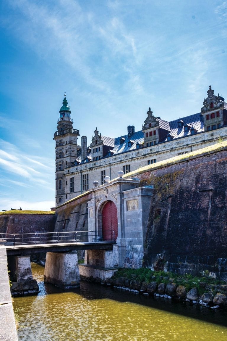 The bridge over the moat to the gate