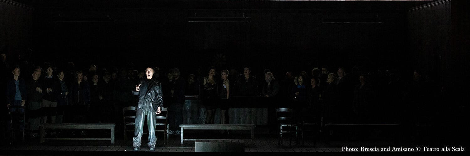 Carsen's Peter Grimes at La Scala, Grimes before the village