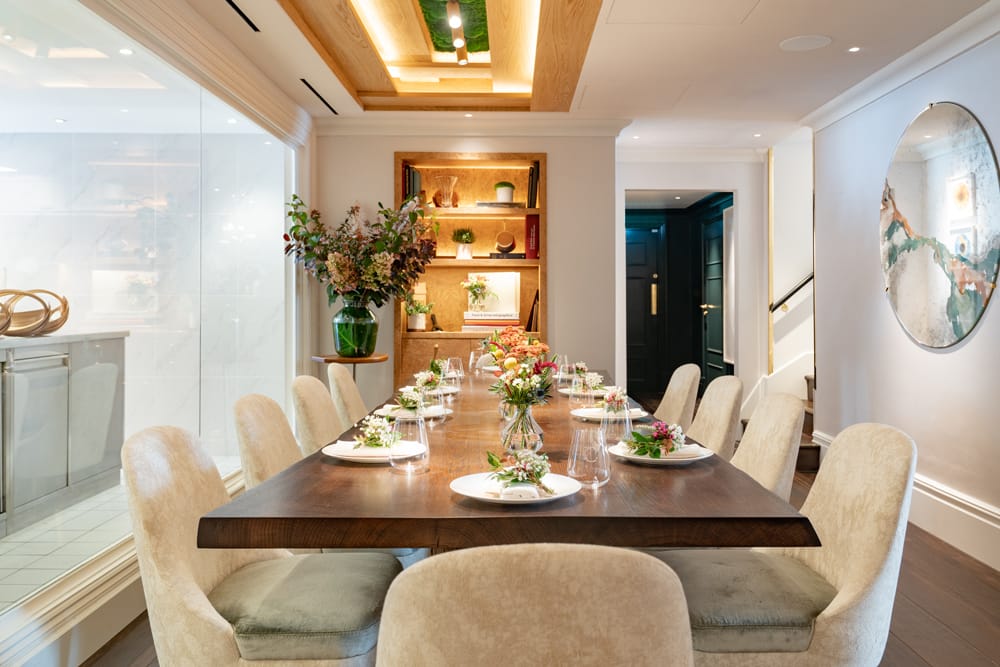 The Chef's Table set for ten