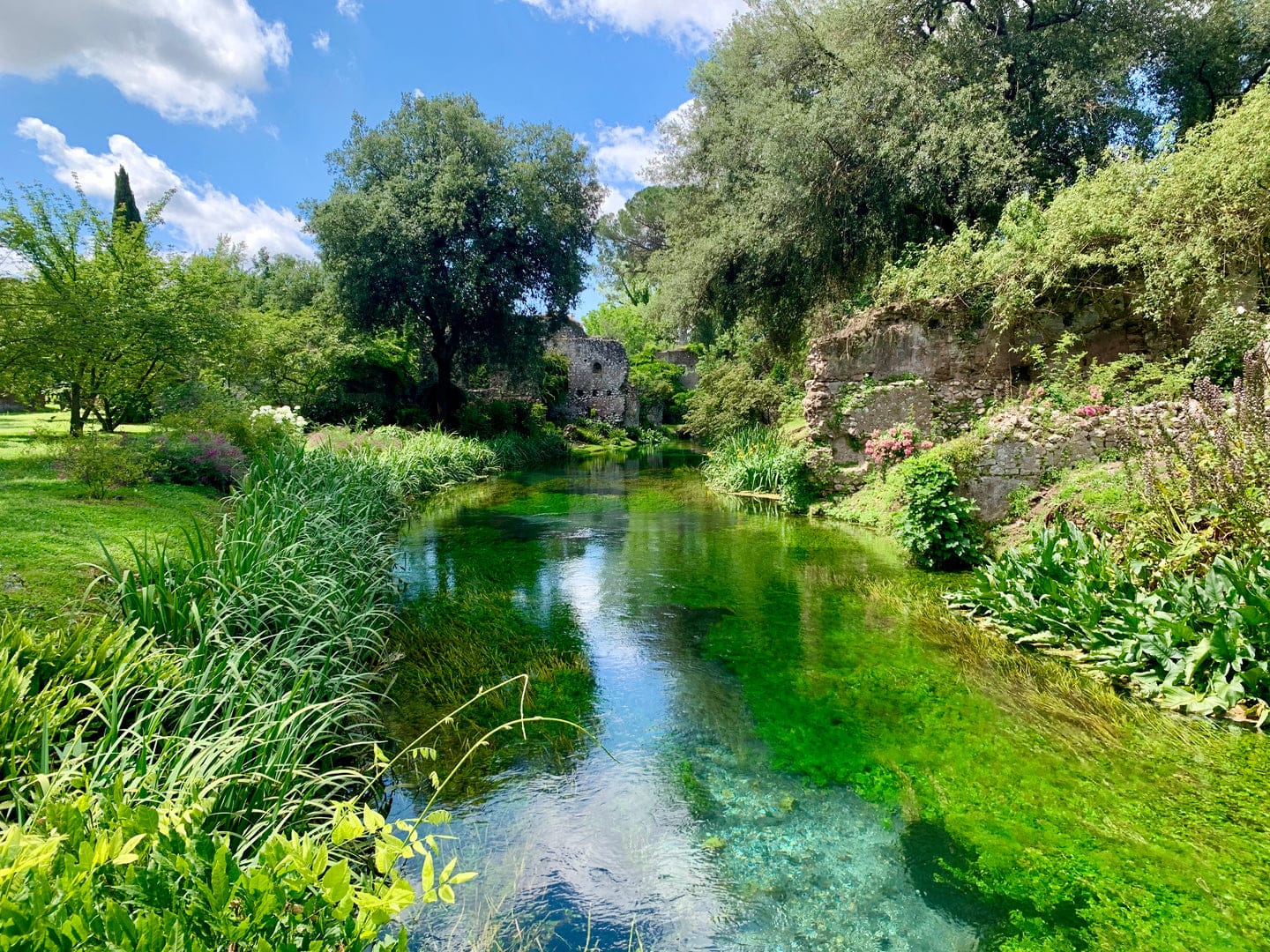The river between the ruins