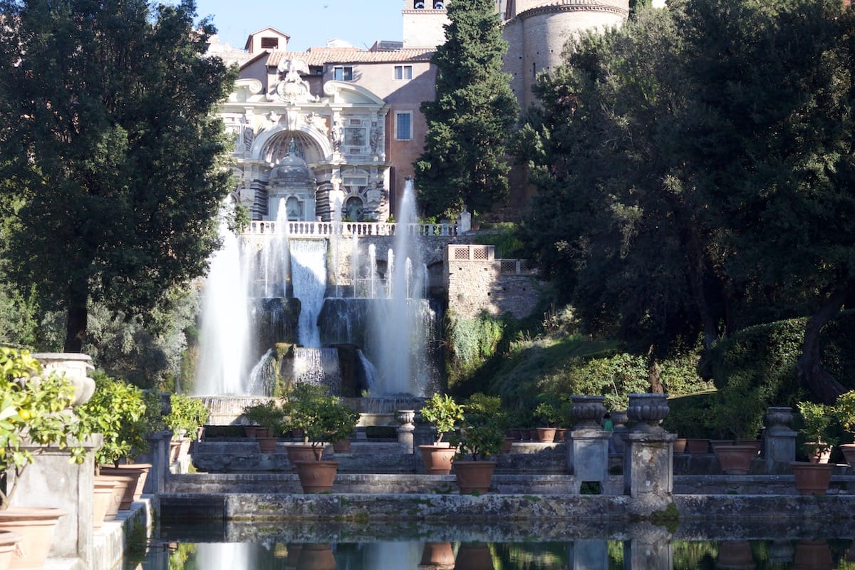 The fish ponds and the Fountain of Neptune