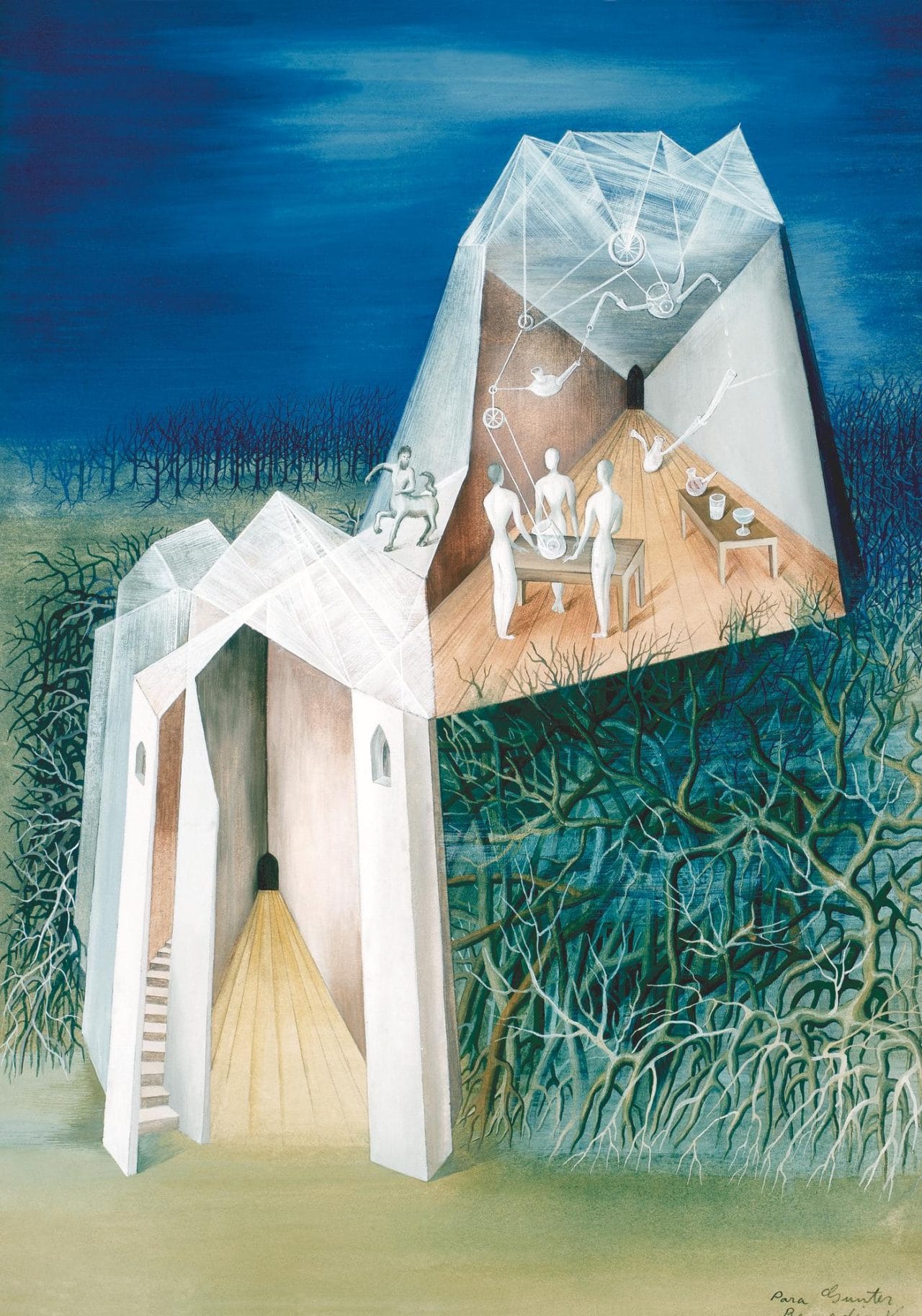 Varo, Landscape, Tower, Centaur, 1943
