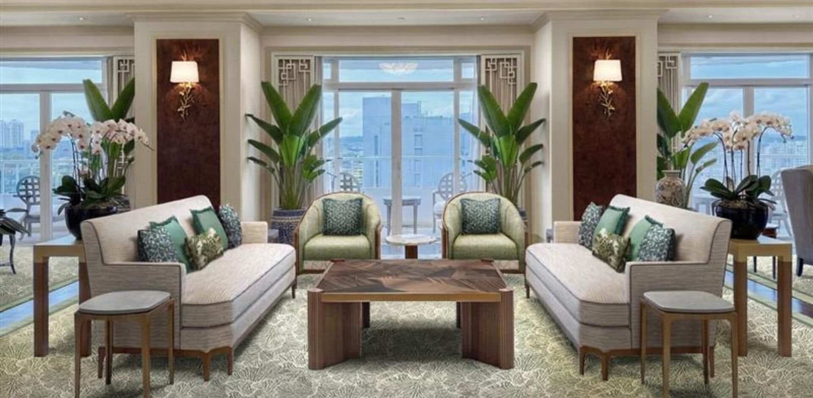 The dining room