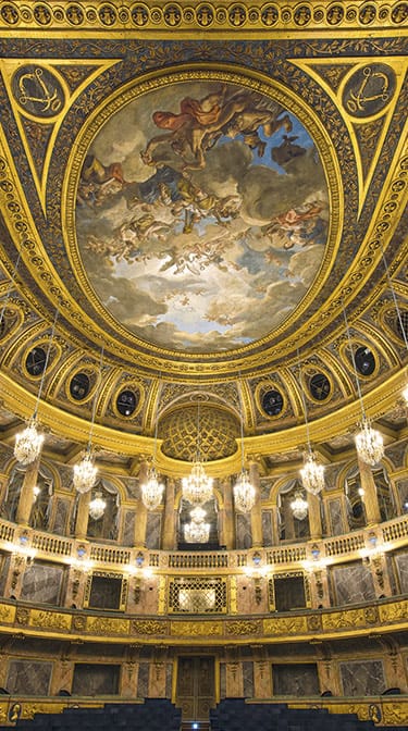 Durameau's ceiling over the boxes