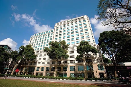 Raffles Hospital on North Bridge Road