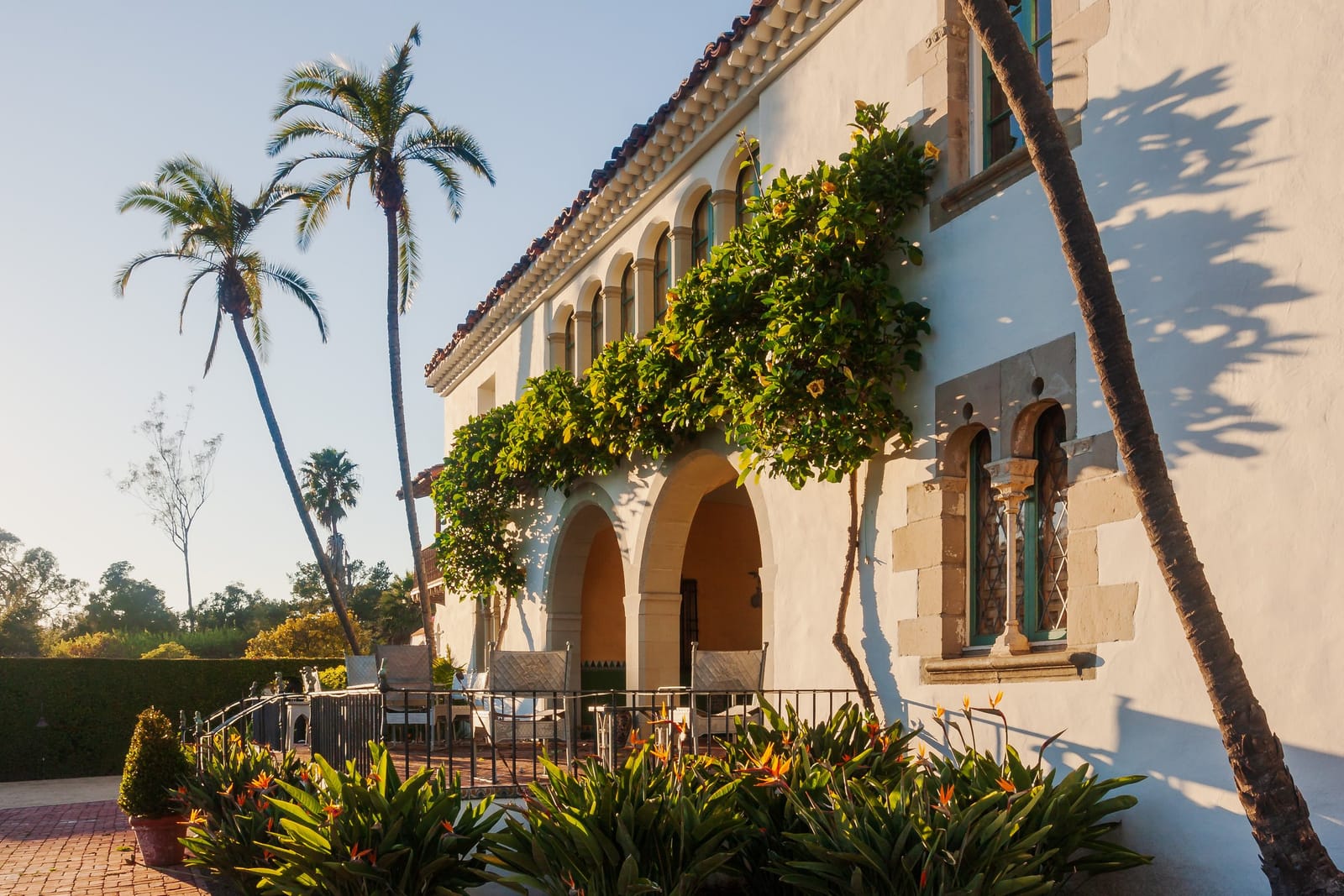 The arched loggia and terrace