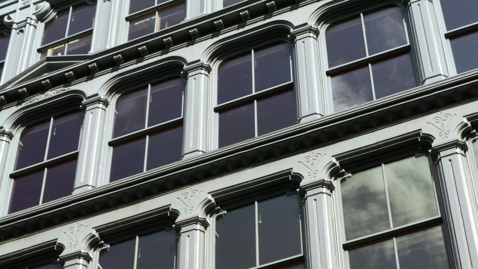 The cast-iron facade