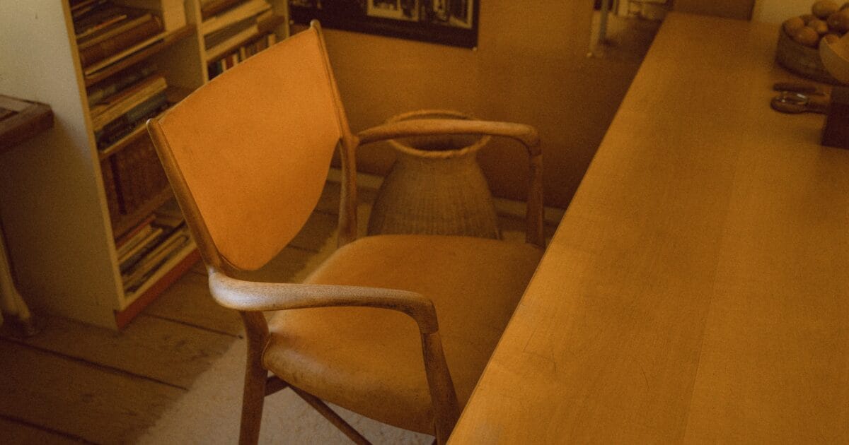 A Finn Juhl chair in his house