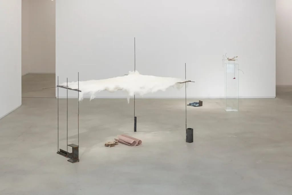 Sculpture in the gallery at SCAI The Bathhouse