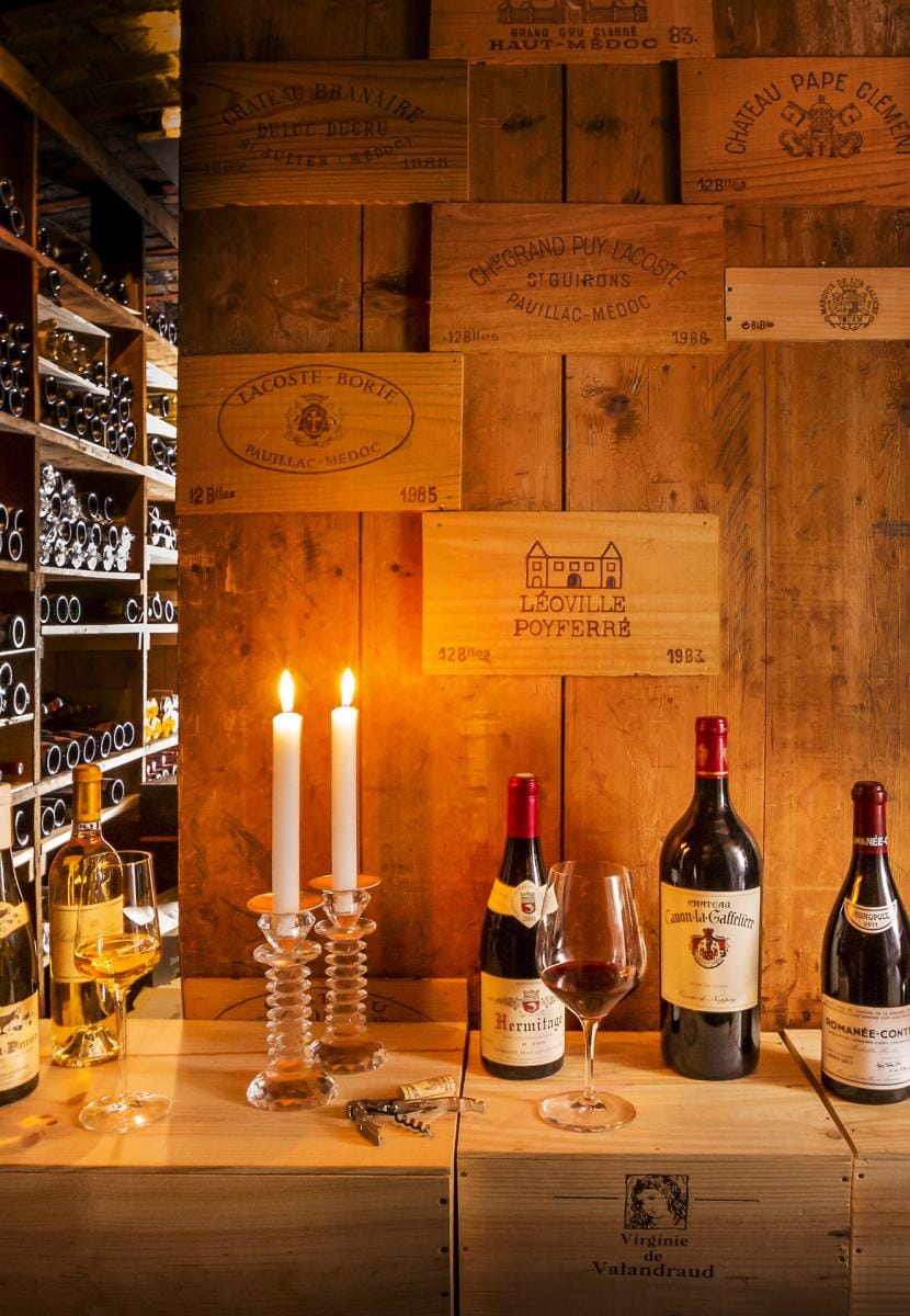 The wine cellar