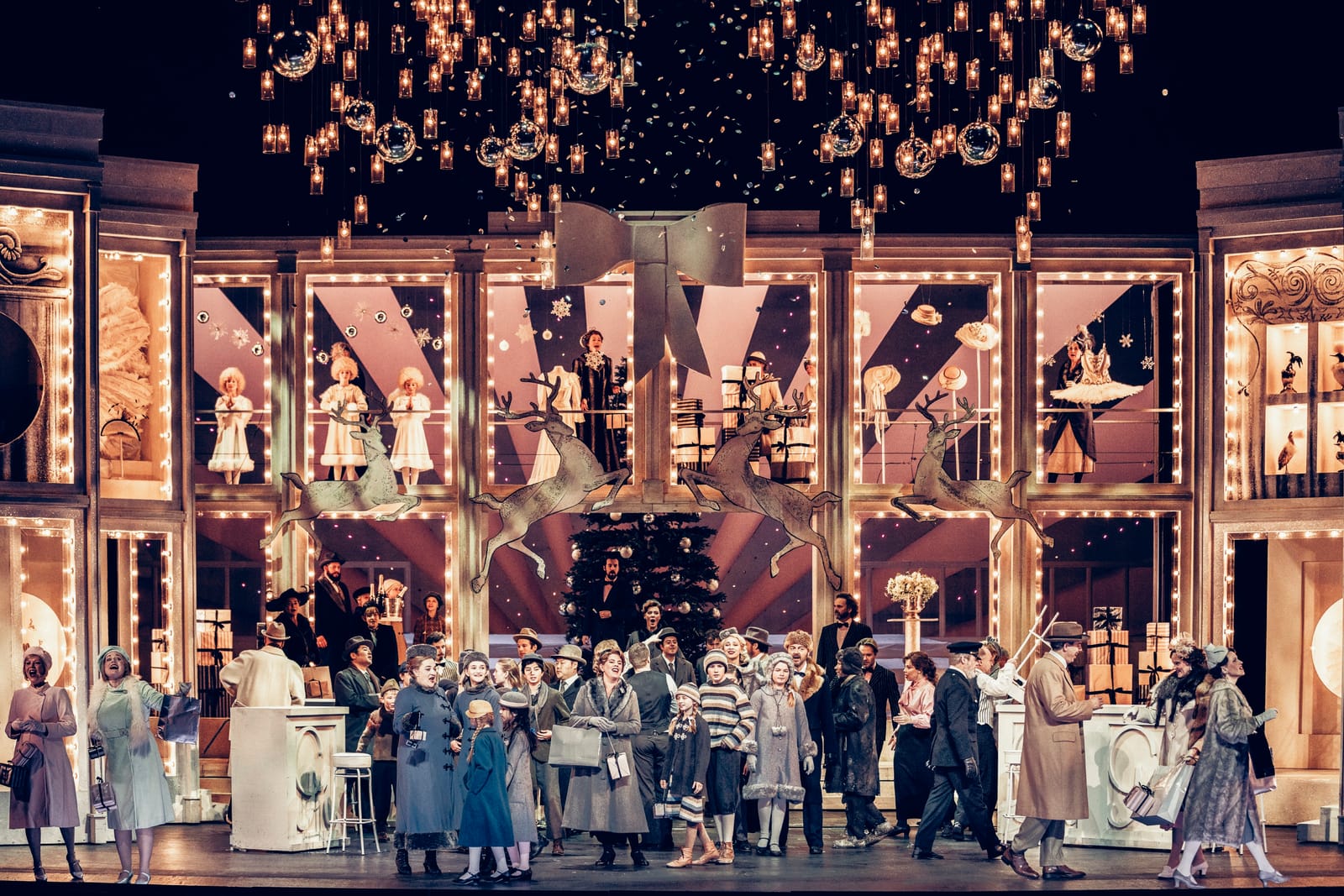 The Christmas Eve street scene of the second act