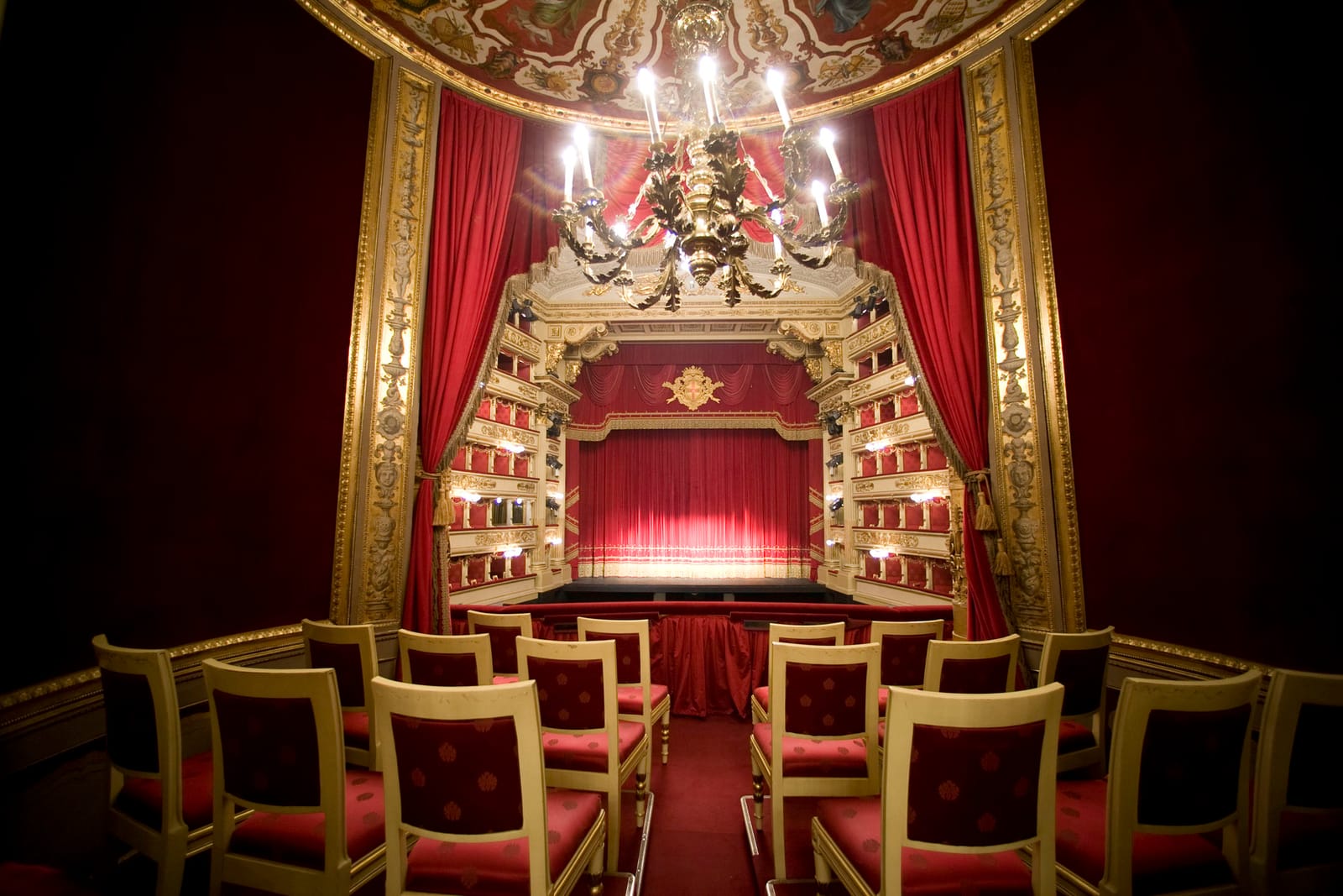 The stage seen from a box
