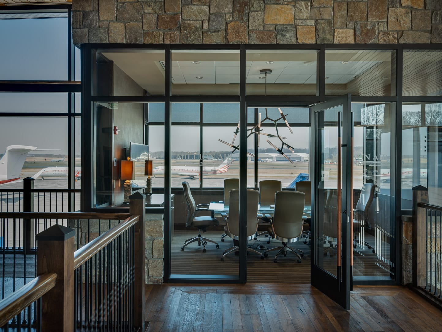 The conference room over the ramp