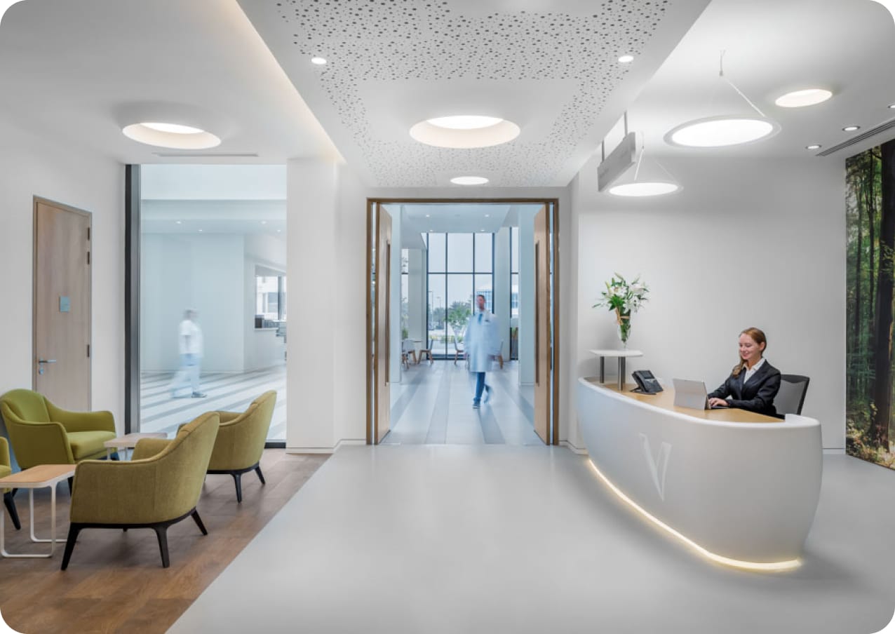 Reception and waiting area