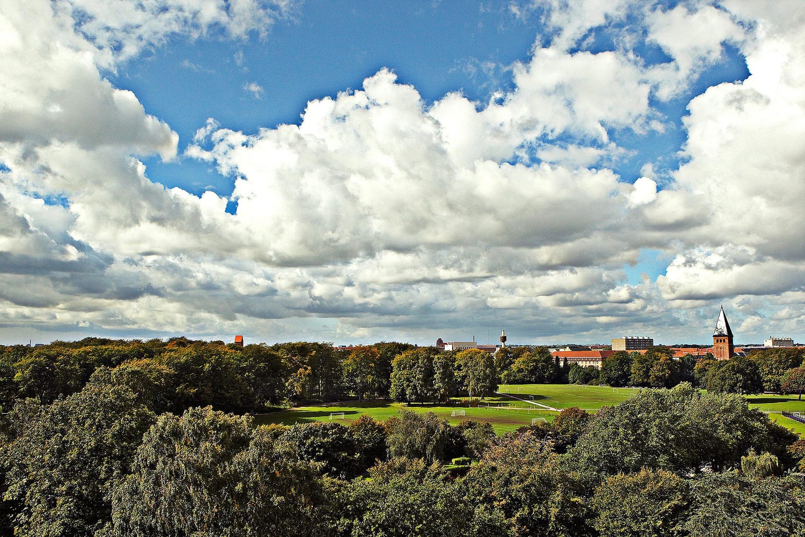 Fælledparken from the 8th floor