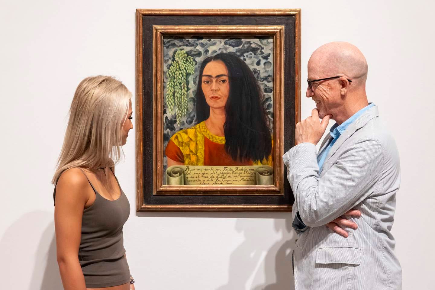 Self Portrait with Loose Hair, 1938, in the exhibition