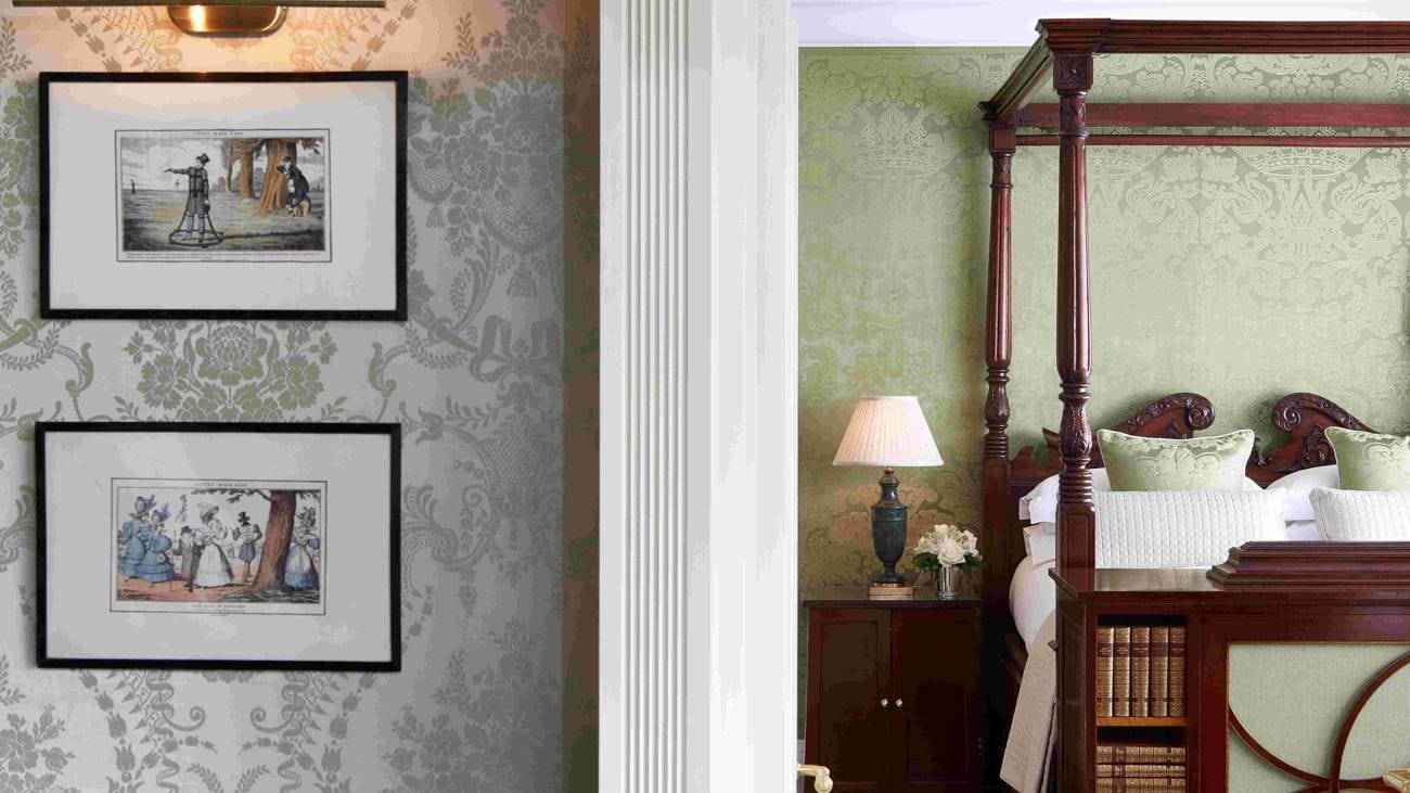 The main bedroom in silk