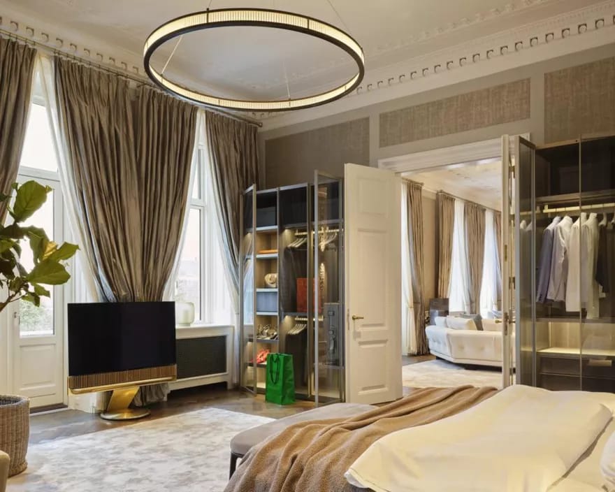 Bedroom and dressing room