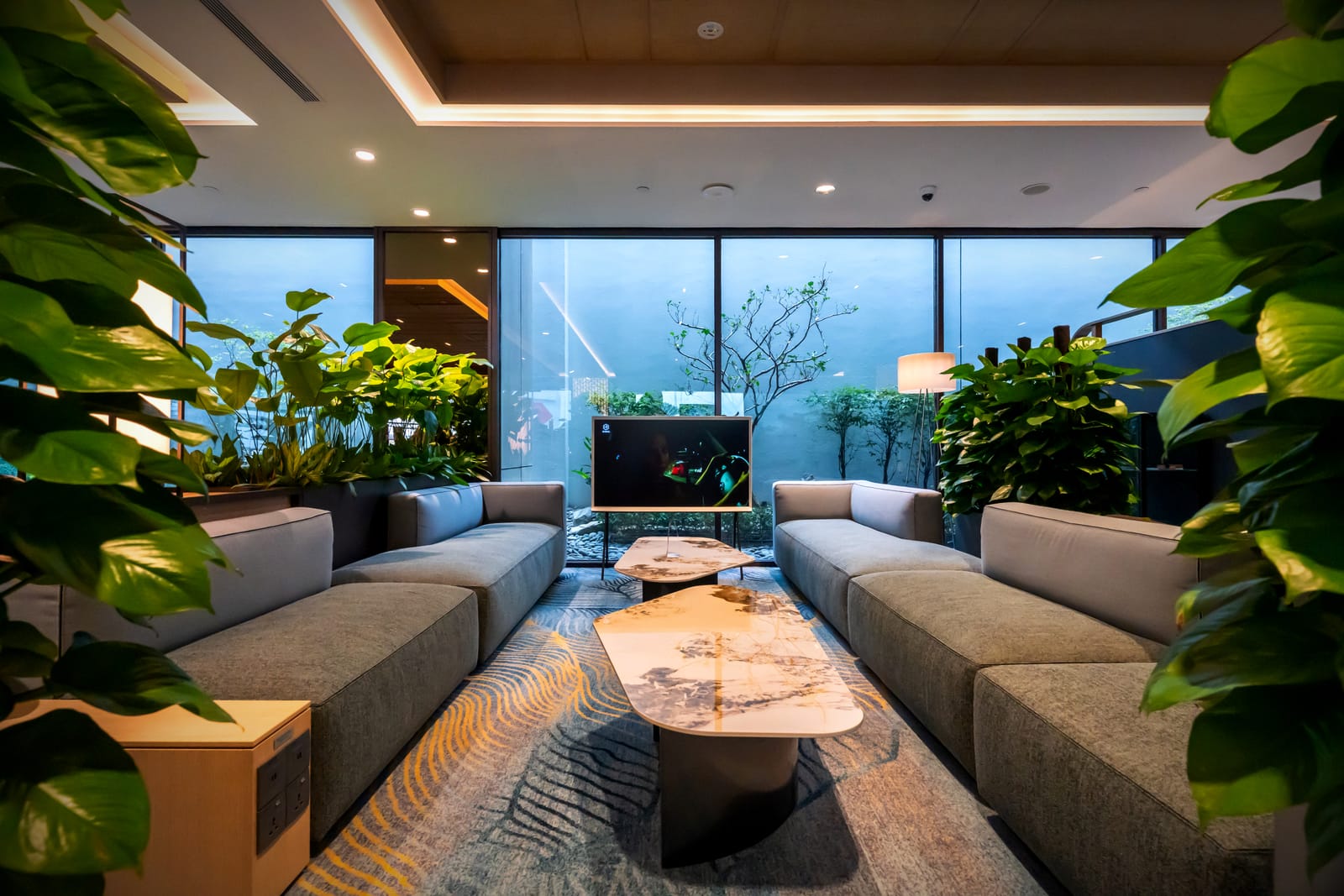 A seating area at the CIP Terminal