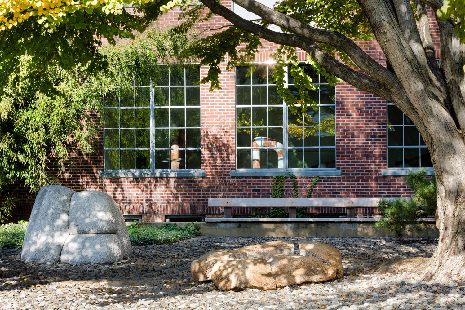 The sculpture garden