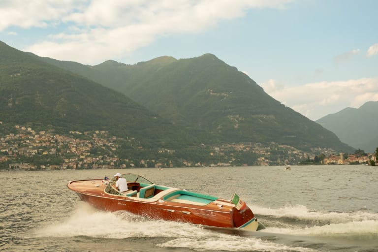 The Aquarama with the mountains behind