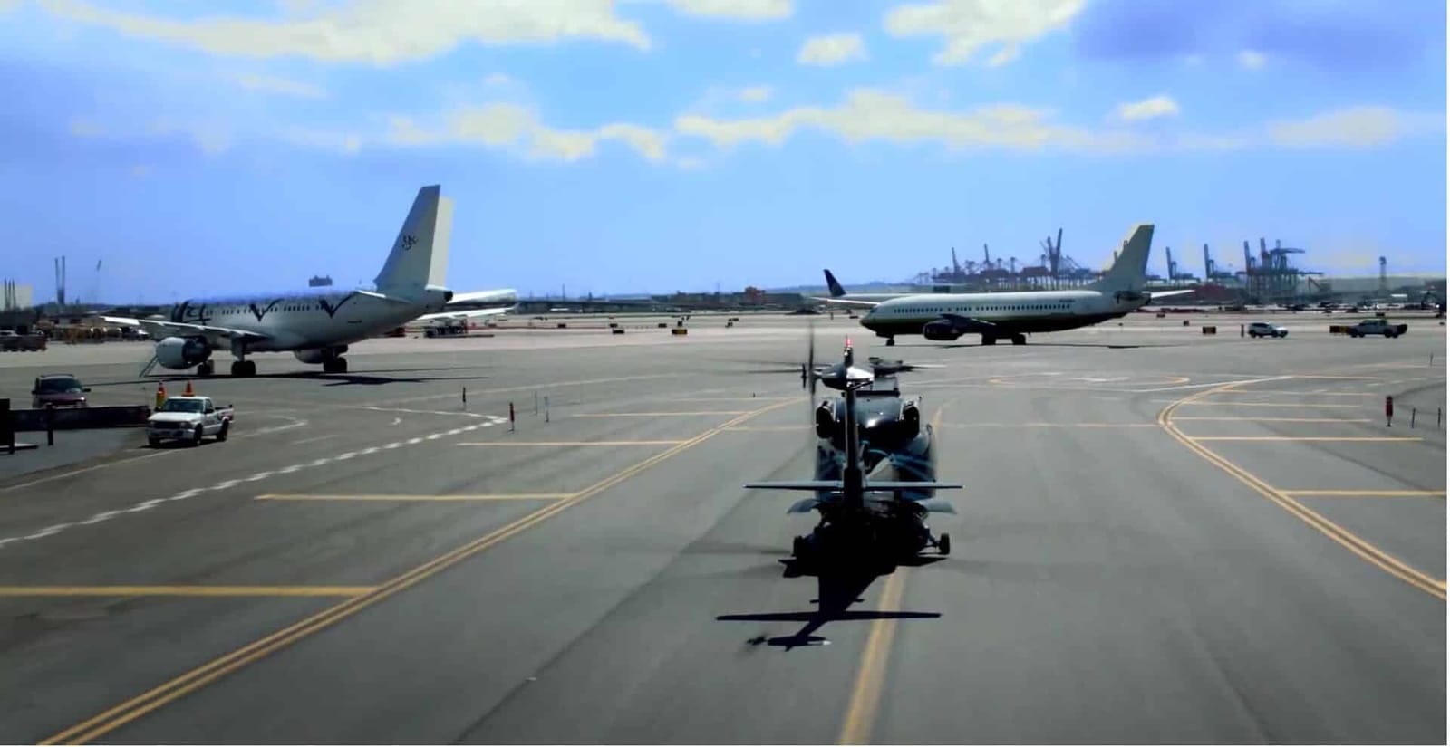 On the apron at Newark