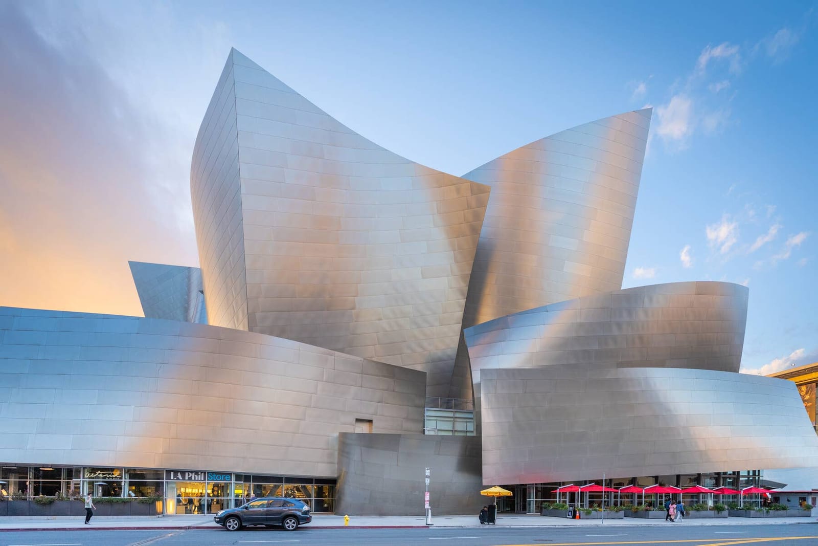 Walt Disney Concert Hall from Grand Avenue