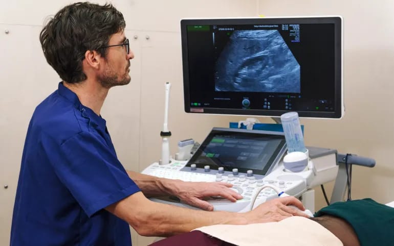 The ultrasound room