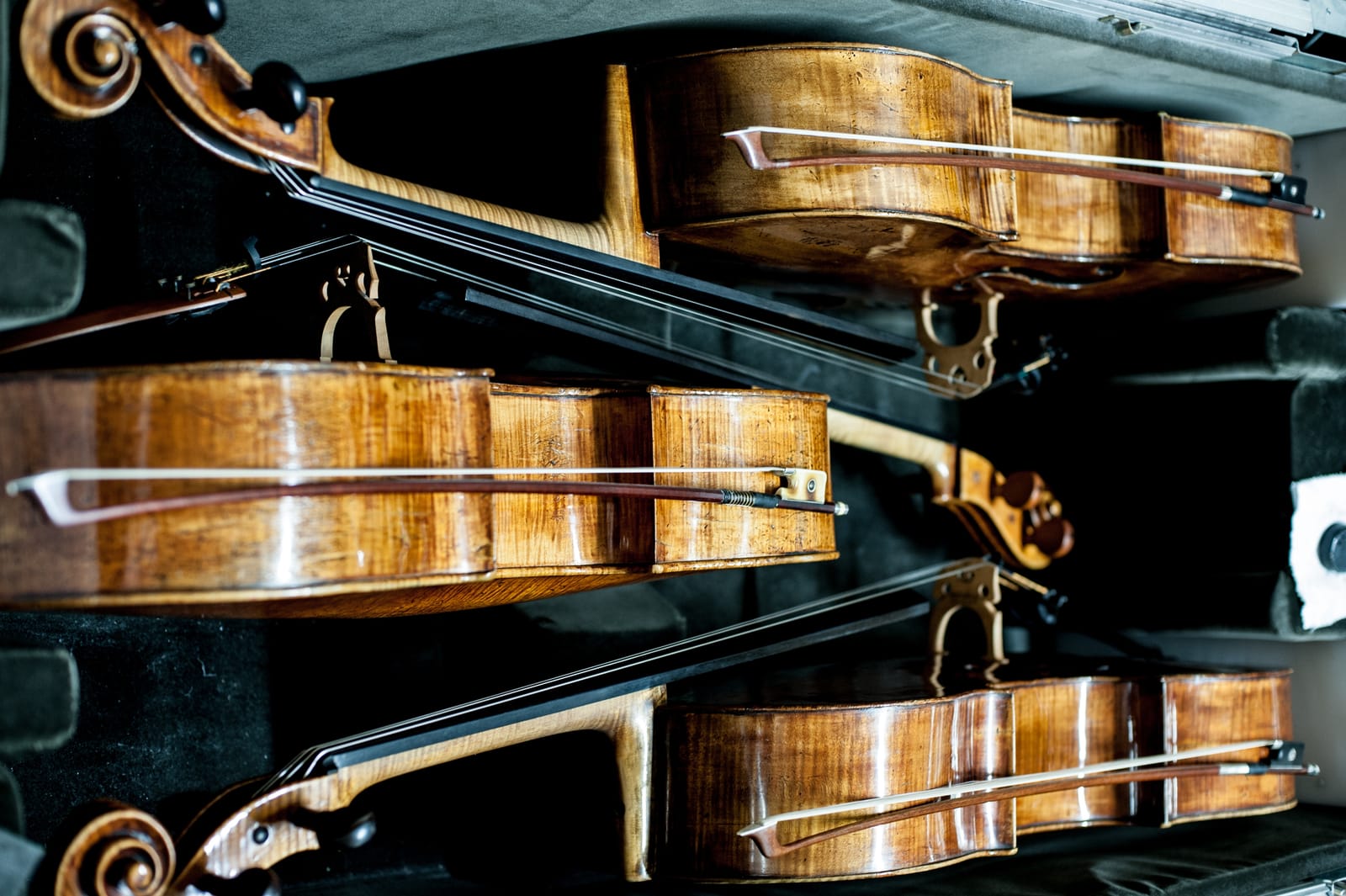 The Vienna Philharmonic's instruments in their tour cases