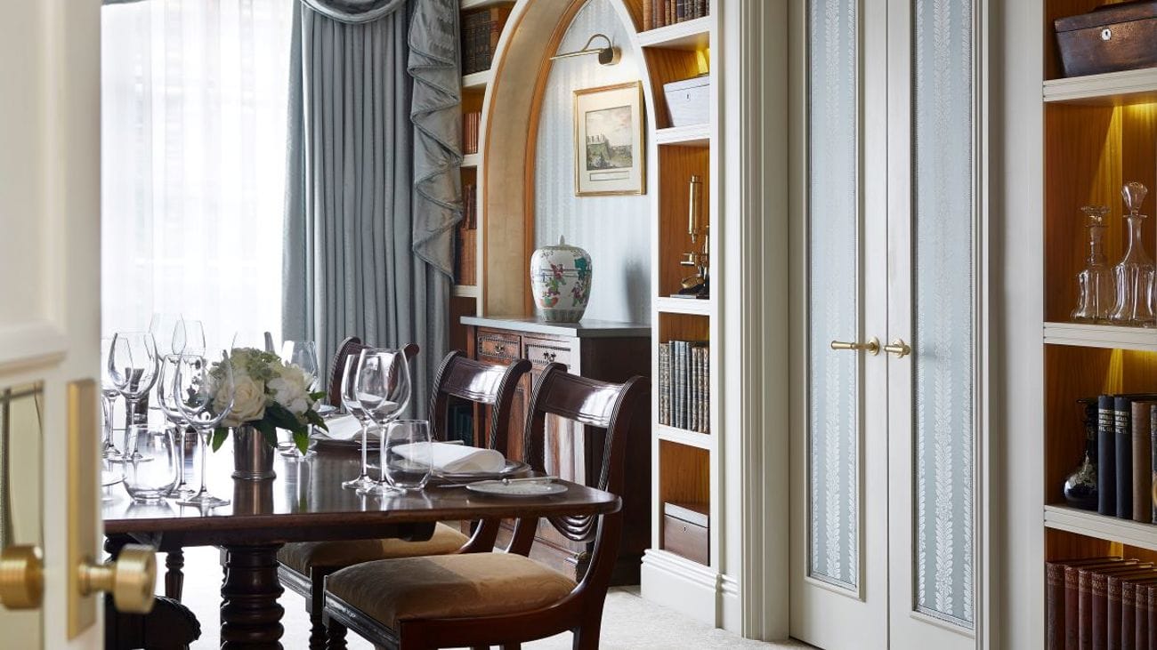 The suite's dining room
