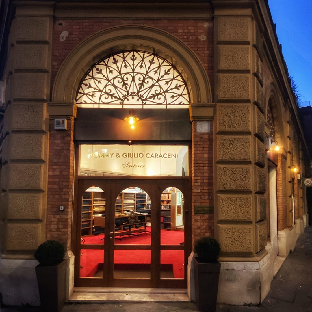 The atelier entrance at Via Aureliana 32