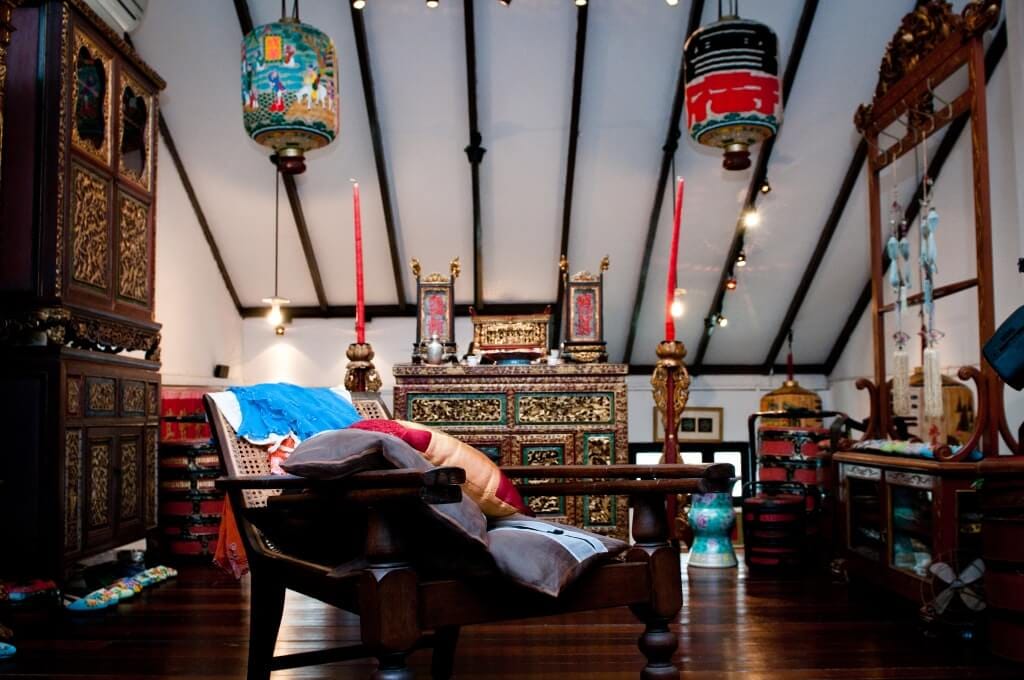 The upstairs gallery