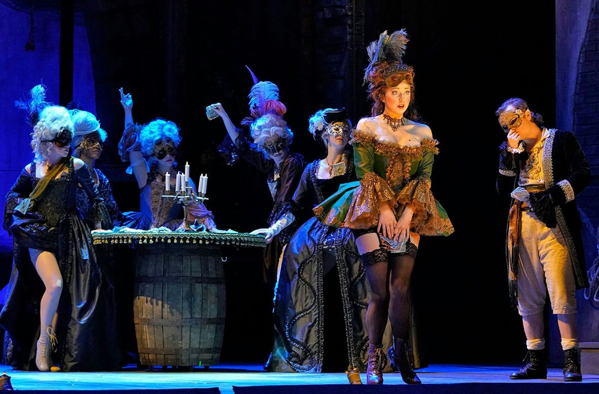 The Venice masquerade scene